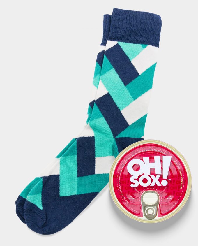 Oh Sox Colorful scented socks Fresh Mint Kvepiančios kojinės