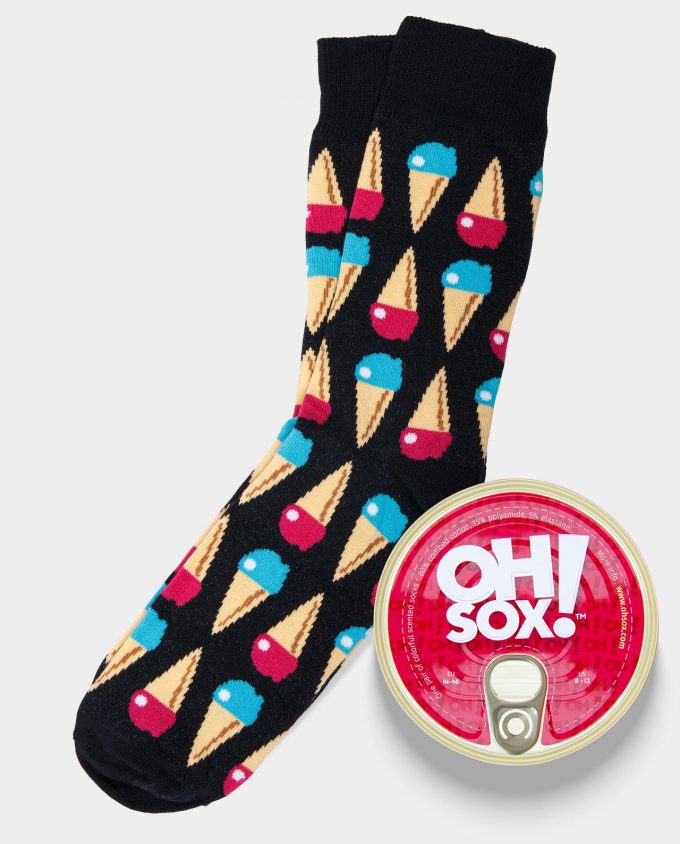 Oh Sox Colorful socks Ice Cream kvepiančios kojinės